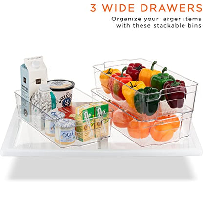 Sorbus Fridge Organizers and Storage Bins for Pantry & Fridge (8 Piece Set) - size: 8 Pack