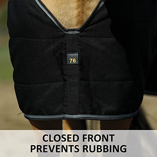 Adjusta-Fit Tekno-Fleece V-Free Bellyband Horse Stable Blanket - Lightweight | Size 78 | Adjustable Fit System | Polar Fleece Insulation | Pressure-Free Wither Design - size: 78