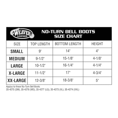 Weaver Leather Lost Creek Large No Turn Bell Boots