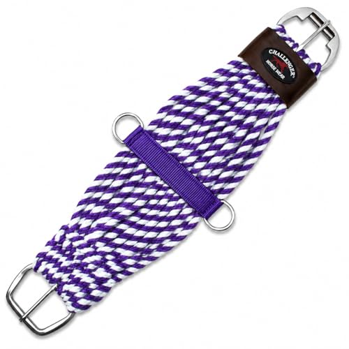 Horse 28" Western 27 Strand Double Weave Two-Tone Mohair Roper Cinch 97RT13-28