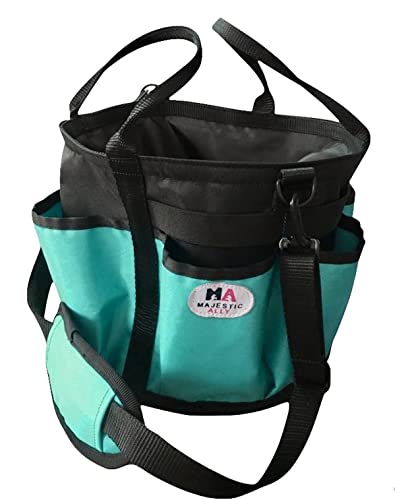 Majestic Ally horse Grooming Organizer Tote Bag - color: Turquoise