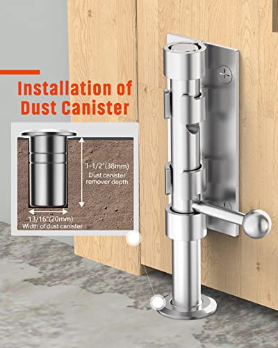 Heavy Duty Slide Bolt Gate Latch Hardware, 6.3 Inch, Silver - color: Silver - 1 Pack