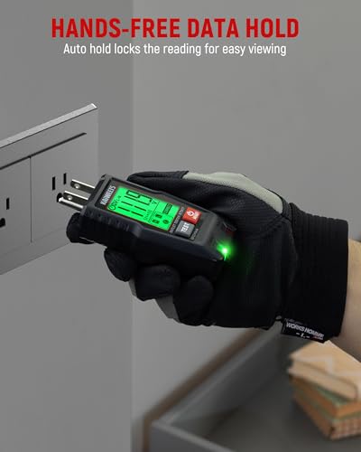 KAIWEETS GFCI Outlet Tester Plug in, LCD Display & Voltage Test for AC 120V