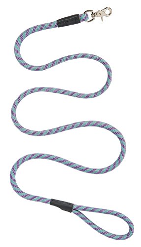 Terrain D.O.G. Rope Leash - color: Gray/Purple/Teal, size: ½ " x 6'