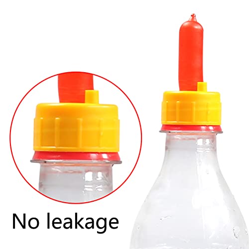 Generic Goat Nursing Nipple Lamb Milk Feeder Nipple 10Pcs with Silicone Bite Vent Hole Steel Ball for Orphaned Small Animal Dog Foal Feeding