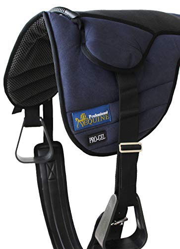 Horse Western Lightweight Neoprene Padded Bareback Saddle Pad 39186 - color: Navy, size: 32" L x 4" W