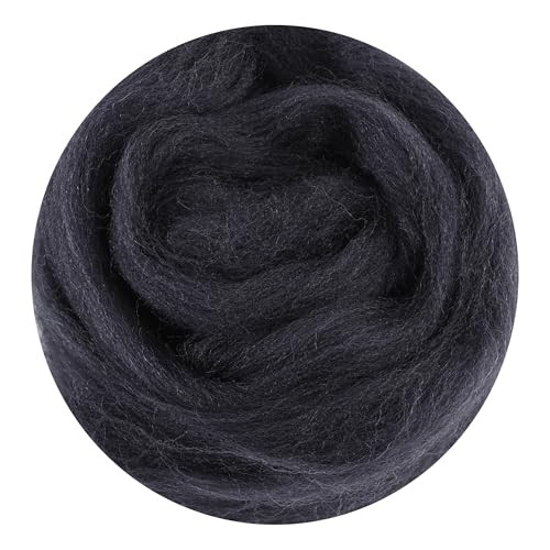 There are 170 Colors and 9 Shades Available This Woollen Yarn is Made of 100% Pure Wool Weighs 3.53oz(100 g) and issuitableformediumtolargeDIYneedlefeltingprojects (Black White Tones, 77) - color: 77, style: Black white tones