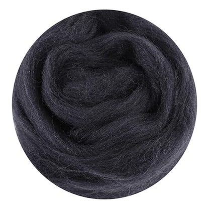 There are 170 Colors and 9 Shades Available This Woollen Yarn is Made of 100% Pure Wool Weighs 3.53oz(100 g) and issuitableformediumtolargeDIYneedlefeltingprojects (Black White Tones, 77) - color: 77, style: Black white tones