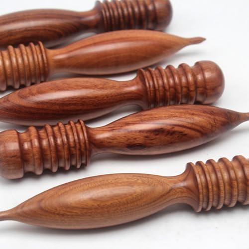 1pc Wood Leather Burnishing Tool, Leather Edge Burnisher Tool, Burnishing Leather Craft Accessories for Leather Working (Style A) - color: Style A