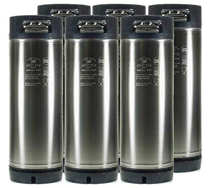 5 Gallon Home Brew Keg - New Ball Lock - Stainless Steel Product Tank (6 Pack) - size: 6 Pack