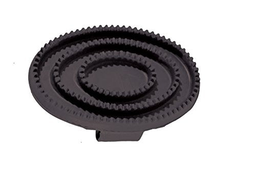 Partrade Trading Corporation Large Soft Rubber Curry Comb Black