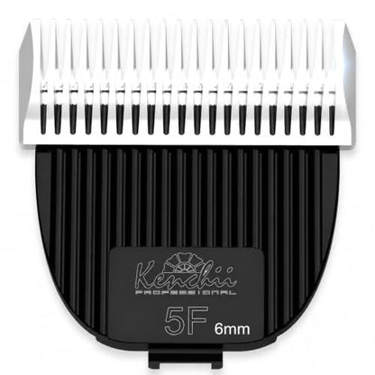 Kenchii Flash Clipper Blade 5F(6mm), Original Flash Only | Stay-cool stainless steel, corrosion-resistant coating, detachable for easy cleaning, precision pet grooming - size: 5F