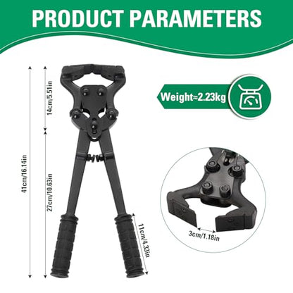 Stainless Steel Functional Cow Hoof Trimmer Pliers, Horse Hoof Nail Remover Tool, WearResistant Durable Hoof Nipper for Cattle Horses Goats Sheep Farm Livestock Veterinary Tool Equipmen (16.7in)