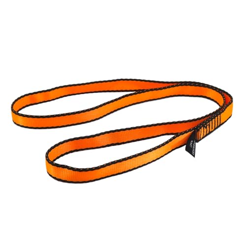 NewDoar 16mm Climbing Sling UIAA CE Certified,23KN EN566 Certified,Climbing Utility Cord Rock Climbing,Creating Anchors System,Rappelling Gear,Perfect for Tree Work - color: Orange, size: 48"/120cm/1pcs