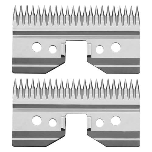 2PCS Fast Feed Metal Replacement Blades for Oster Fast Feed Clipper A5 Grooming Clippers Movable Blade…