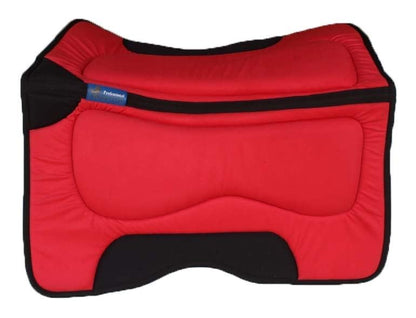 Horse Saddle PAD 32" Western Contoured Neoprene Shock Absorbing 39183 - color: Red