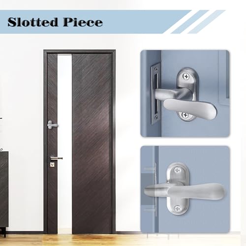 Alise Flip Latch Lock 360 Degree Swinging Gate Latches Door Lock,Brushed - color: Brushed, size: Large Size