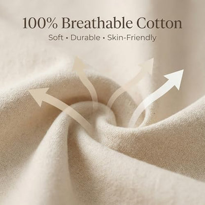 Urban Villa Laundry Bags 4-Pack 28”x36" Extra-Large Cotton Canvas Heavy Duty Washable Durable Travel Laundry Sacks with Drawstring Closure Reusable Hamper Liners for Dirty Clothes Delicates & Lingerie