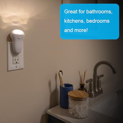 GE 3-in-1 LED Power Failure Nighlight Emergency Flashlight Soft White Night Light Plug Into Wall Rechargeable Dusk to Dawn Auto On/Off Hurricane Storm Tornado 11281