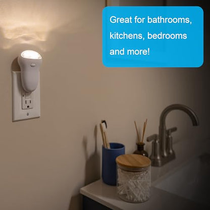 GE 3-in-1 LED Power Failure Nighlight Emergency Flashlight Soft White Night Light Plug Into Wall Rechargeable Dusk to Dawn Auto On/Off Hurricane Storm Tornado 11281