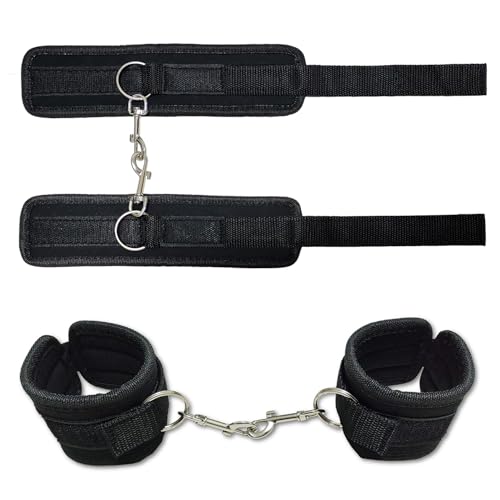 QMARK Goat Milking Hobbles Binding Straps, 2 Pack, Black