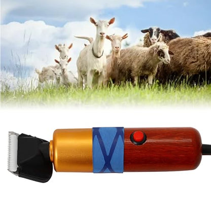 Electric Farm Sheep Shears 200W Goat Animal Shearing Grooming Clipper Tool Animal Shave Pet Hair Clipper Trimmer Shaver with Replaceable Blade Livestock Pet Supplies for Dogs Cat Alpaca Llamas Rabbits