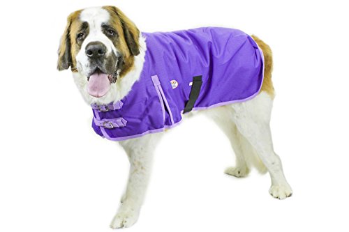 Derby Originals Ruff Pup 1200D Ripstop Waterproof Winter Dog Coat 150g Medium Weight - color: Purple, size: XL (26.5 in)