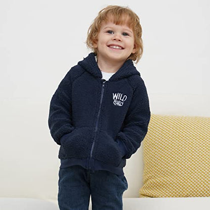 Newborn Infant Baby Boys Girls Cartoon Fleece Hooded Jacket Coat with Ears Warm Todder Kids Outwear Coat Zipper Up 0-6Y - color: White, size: 12-18 Months