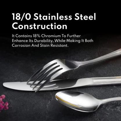 New Star Foodservice Bead Pattern 18/0 Stainless Steel Bouillon Spoon, 6.3-Inch, Set of 12, Commercial Grade - size: Bouillon Spoon (6.3-Inch)