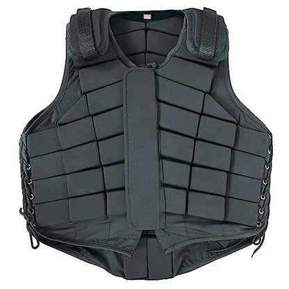 HILASON Black Equestrian Safety Protective Vest Impact Protection - size: XX-Large