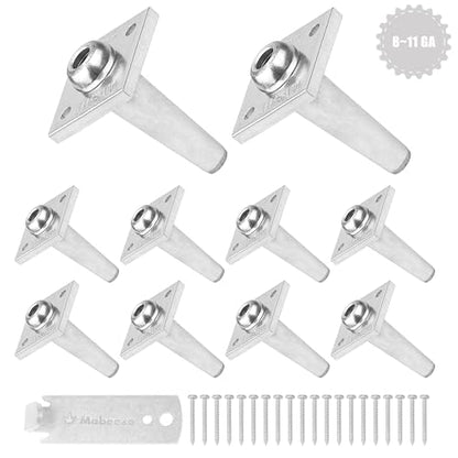 Mabeeze Anchor Vise 8-11 Gauge Wire Tightener, 10 Pack | One-way grip for grape trellis, vineyard, arbor, and fence wire tensioning - size: 8-11 gauge