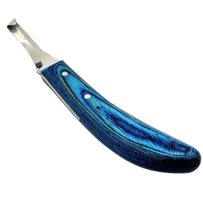 Right-Handed Hoof Knife – Curved Stainless Steel Blade, Ergonomic Non-Slip Handle – Professional Farrier Tool for Horse, Cow & Livestock Hoof Care