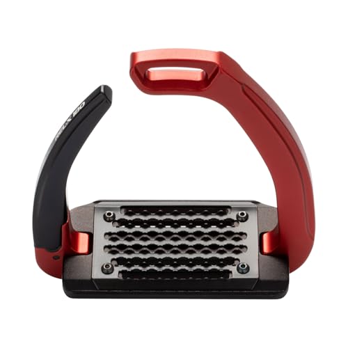 Acavallo Rel-X 180 Stirrups - color: Crimson Red
