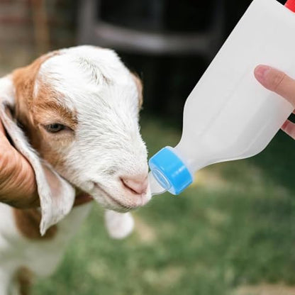 Lamb Feeding Bottle, 5 Pack Thickened Hanging Goat Bottles, 500ML Milk Feeder Bottle for Small Animal Livestock