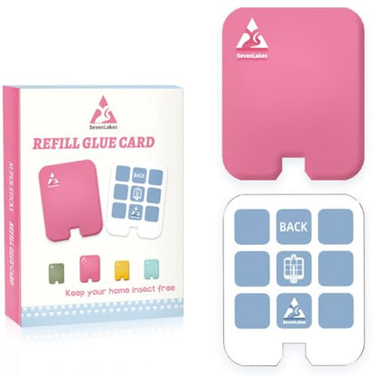 36 Pcs Sticky Refill Glue Cards, Compatible with Safer Home SH502, Dynatrap DT3005W-DS3, DT23005-06, Targets Moth, Fly, Mosquito, Gnat and More, Safe and Super Sticky (Peach Pink) - color: Peach Pink