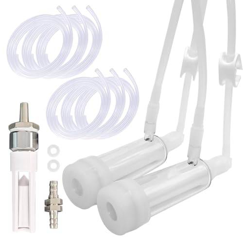 Milking Machine Accessory Goat Teat Cup, 6 Milk Hose and Bucket Lid Replacement Set