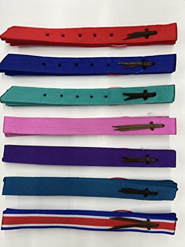 Showman Premium Quality Nylon Tie Strap & Off Billet Set - color: Pink