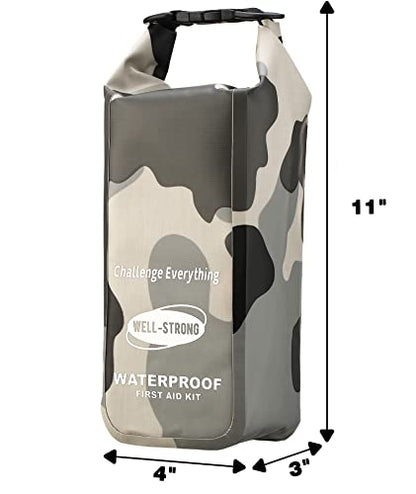 Waterproof First Aid Kit for Boat Marine Roll Top Dry Bag Camouflage Grey - color: Ws011-camo