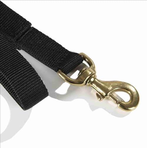 Intrepid International Tie Safe Heavy Duty Nylon Adjustable Cross Tie - Stall Accessories, Attach to Halter, Brass Panic Snap, for Stall and Horse Trailer - size: 96"