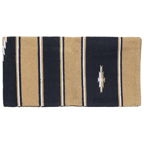 Tough 1 Wool Sierra Saddle Blanket - color: Taupe/Black/Cream