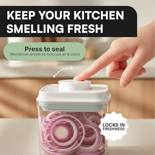 Bop Top Airtight Food Storage Containers | Pop-Top Lid | Multi-Pack - color: Set of 2
