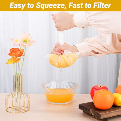 Cheese Cloth Bag for Straining, 3 Pack, Reusable Fine Mesh Nylon Nut Bag Strainer with Drawstring for Straining Nut Milk, Juice, Yogurt, Coffee, 100 Mesh (7.87x11.81"/9.45x14.17"/11.81x17.72") - size: Combo - 7.87x11.81"/9.45x14.17"/11.81x17.72"