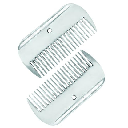 4" Mane & Tail Comb for Horses – Ergonomic Design for Gentle Detangling and Grooming – Ideal for Equine Hair Care and Maintenance (Small Gap 4") - size: Small Gap 4"