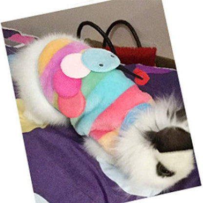 ANIAC Pet Costume Cute Rabbit Clothes Soft Bunny Vest Cozy T-Shirt for Kitten Ferret Chihuahua Puppy and Small Animals (2XS, Rainbow) - color: Rainbow, size: 2XS