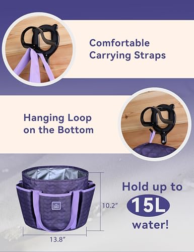 11-Piece Horse Grooming Kit with Waterproof Tote Sugar Taro - color: Sugar Taro