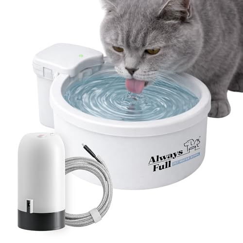 7" Self-Refilling Cat Water Bowl & Bottle Pump Bundle - size: 7" Bowl, style: Bottle Pump