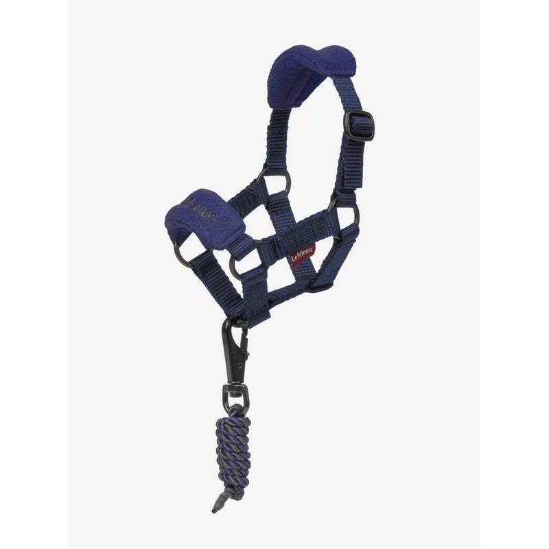 LeMieux Toy Pony Vogue Halter & Leadrope - Ages 3+ - Fleece Padded Noseband - Adjustable Strap - Machine Washable - Ink Blue - One Size - color: Ink Blue