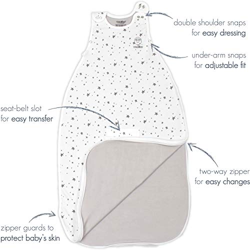 Woolino 4 Season Ultimate Baby Sleep Sack – Merino Wool Baby Sleep Bag, Organic Cotton, Temperature Regulating Wearable Blanket, Adjustable Sleep Sack 2–24 Months, All Season - Panda - color: Panda