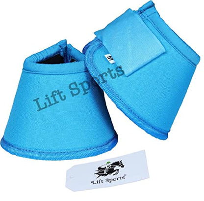 Horse Bell Boots 8 Colors Over Reach No Turn Bell Boots Wrap Tack Protection Equine (X-Large, Red)