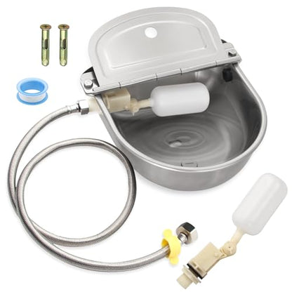 Automatic Livestock Water Bowl Float Valve Self-Filling Dog Goat Chicken